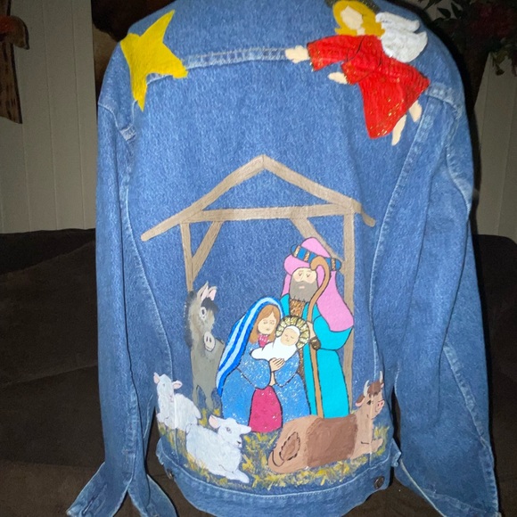 Bristol Blues • Nativity Theme • Large • Blue • Jean • Denim • Jacket - Picture 10 of 12